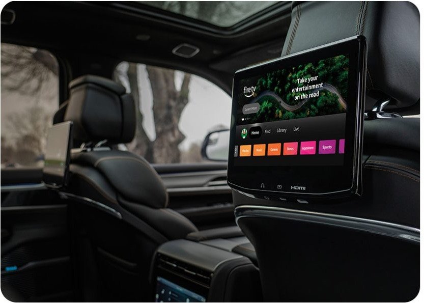 Rear seat entertainment screens with Fire TV